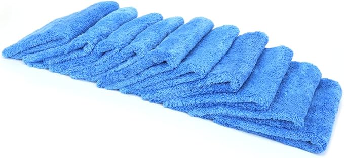 Autofiber Korean Plush Premium Edgeless Microfiber Detailing Towels (Pack of 10)