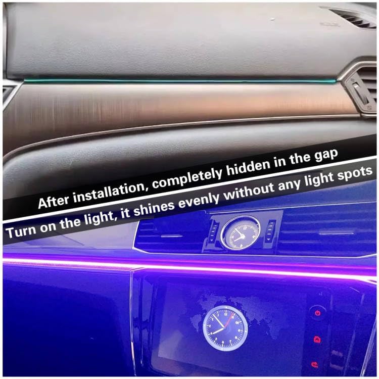 Acrylic Interior Car LED Lights with Remote and Wireless APP 6 in 1,Ambient L...