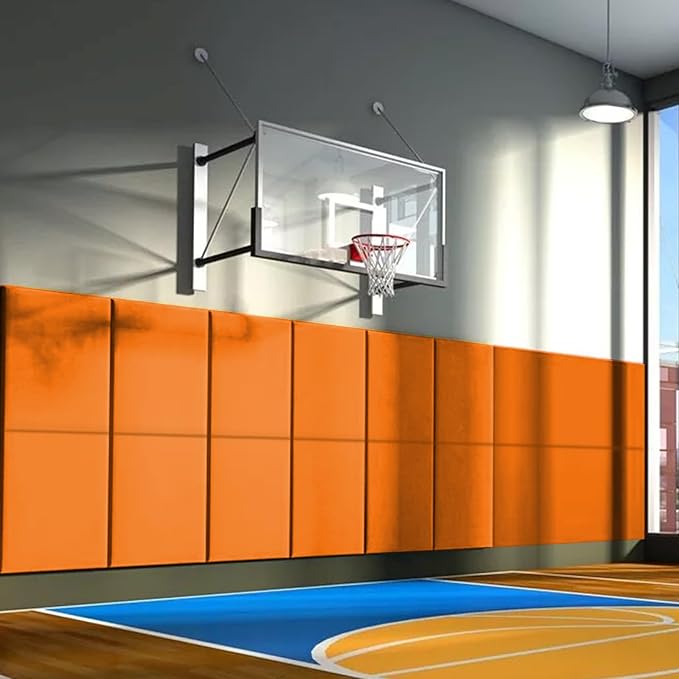PROGOAL 60"/72" High Gym Wall Padding 2"/4" Thick Foam Ba...