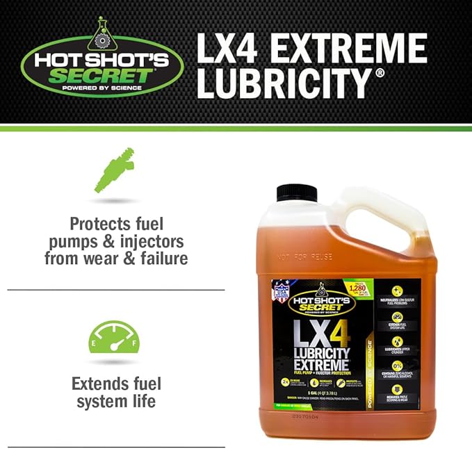Hot Shot's Secret LX4 Lubricity Extreme 1 Gallon, Fuel Treatment