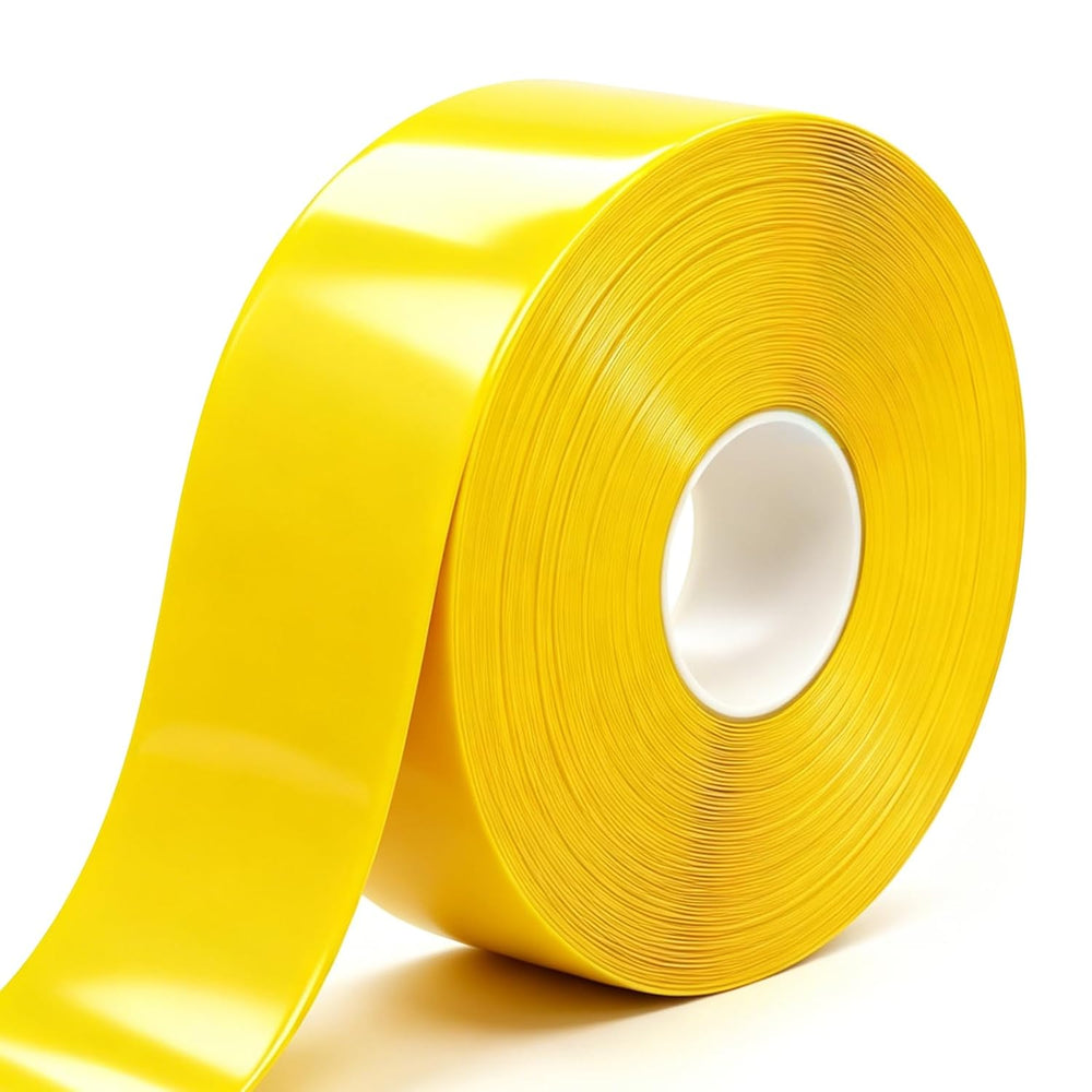 Yellow Floor Marking Tape, 1.1mm Extra Thick Adhesive Industrial Safety Tape,...