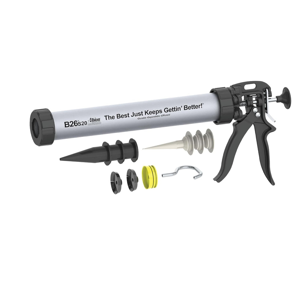 Albion Engineering Company B26S20 B-Line Manual Sausage Caulking Gun, 20 oz, ...