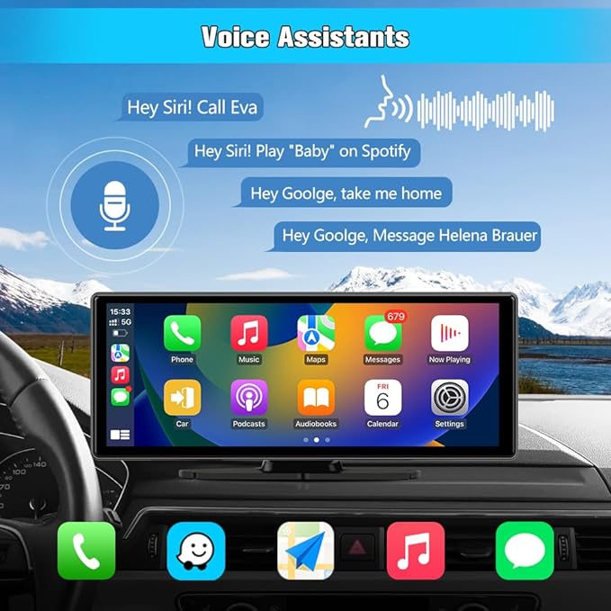 10.26" Portable Apple Carplay Screen
