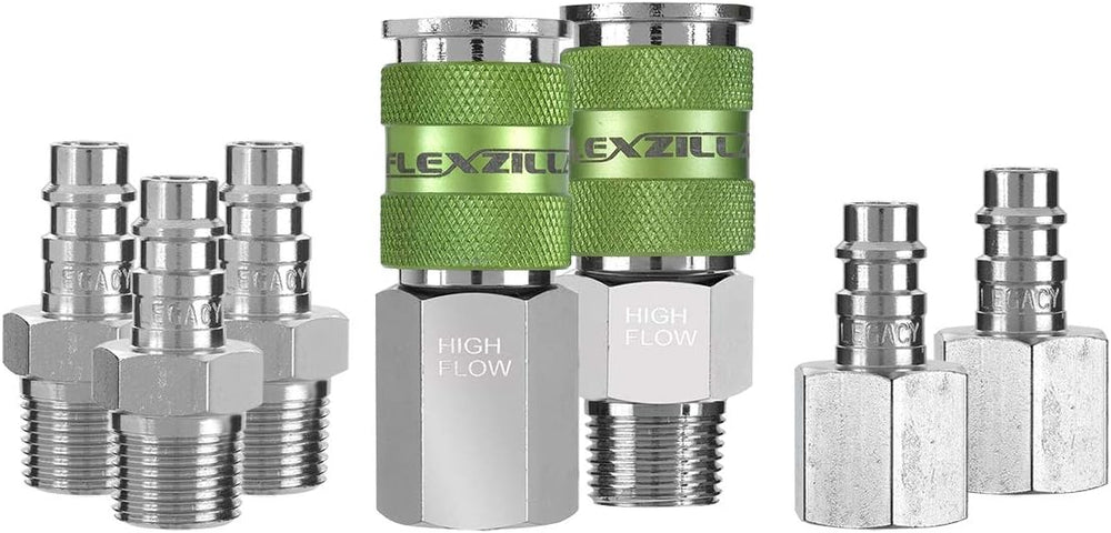 Flexzilla A53657FZ Pro High Flow Coupler & Plug Kit 7 Piece | 3/8" N...