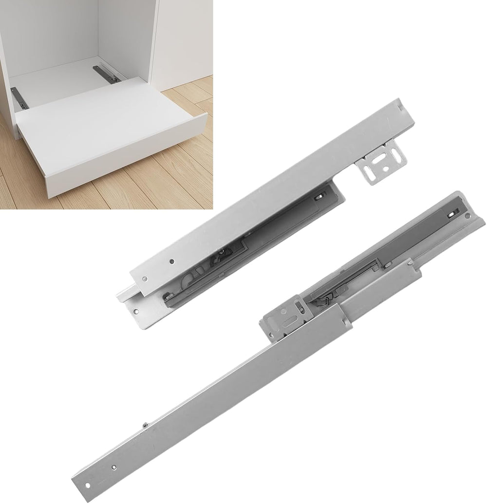 Undermount Shelf Drawer Slide Soft Close Bottom Support Under Mount Pull Out ...