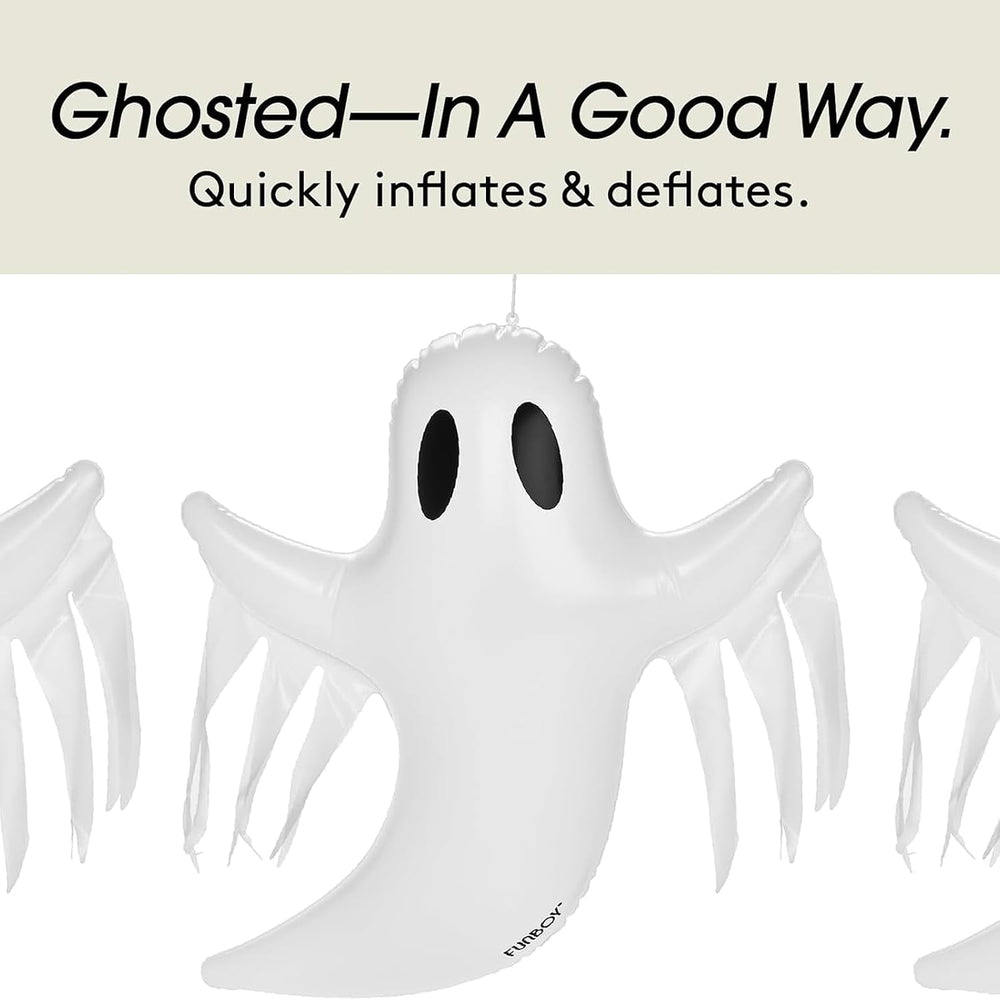 FUNBOY Hanging Ghost Halloween Decorations, Outdoor Décor, 3 Pack