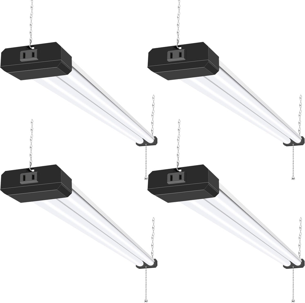 hykolity 4 Pack 4FT LED Shop Light, Linkable Utility Shop Lights, 5000K