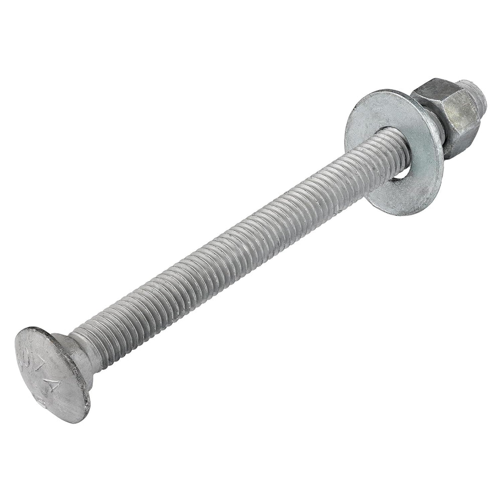5/8" x 6" (25 pk) Hot Dip Galvanized 307A Carriage Bolt, Washer, Nu...