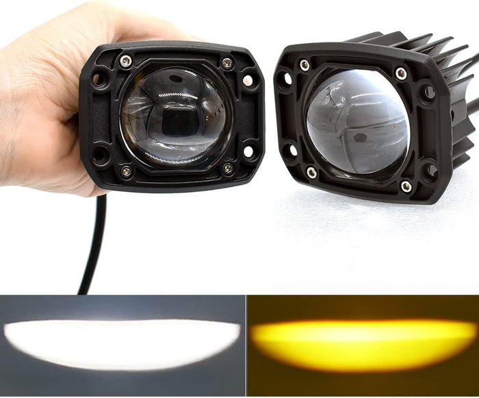 3" Flush Mount LED Pod Light Offroad Spot Fog Work Lamp for Truck SUV ATV