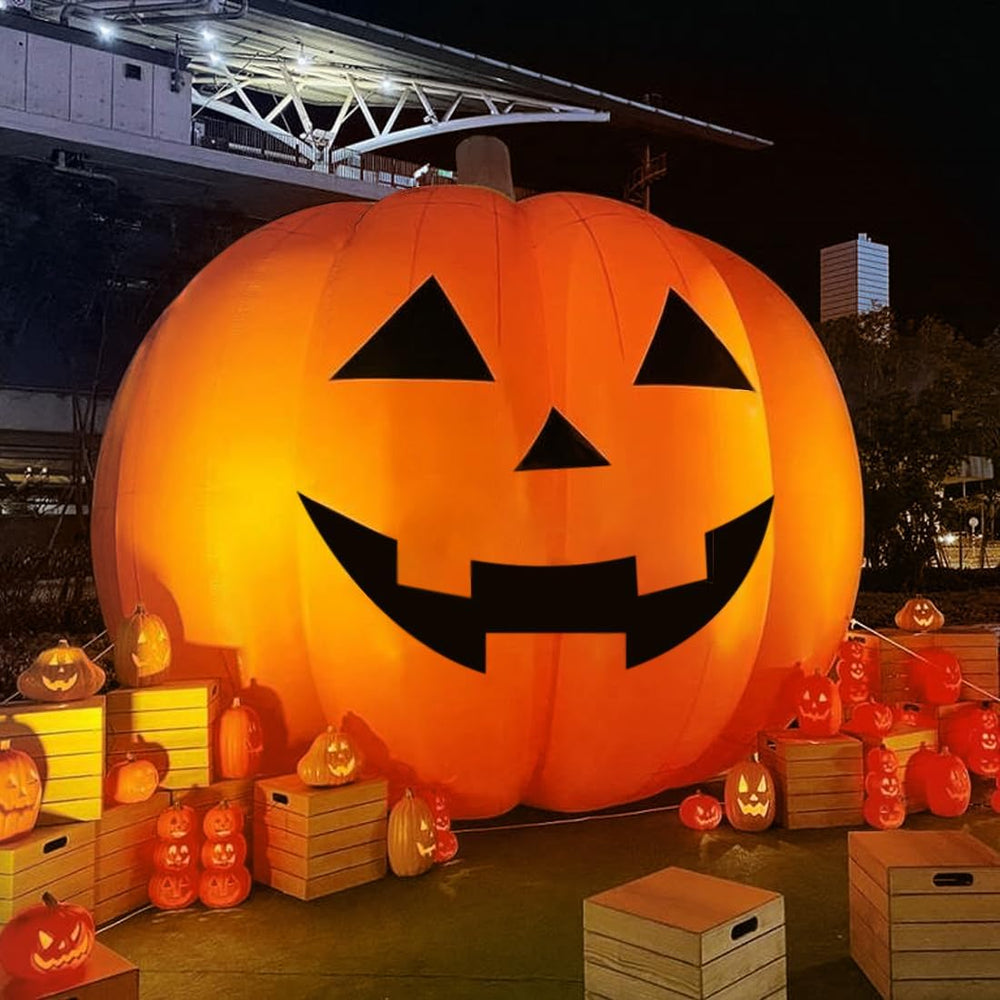 Giant 26Ft Halloween Inflatables Pumpkin Decorations, Blow Up Yard Decoration...