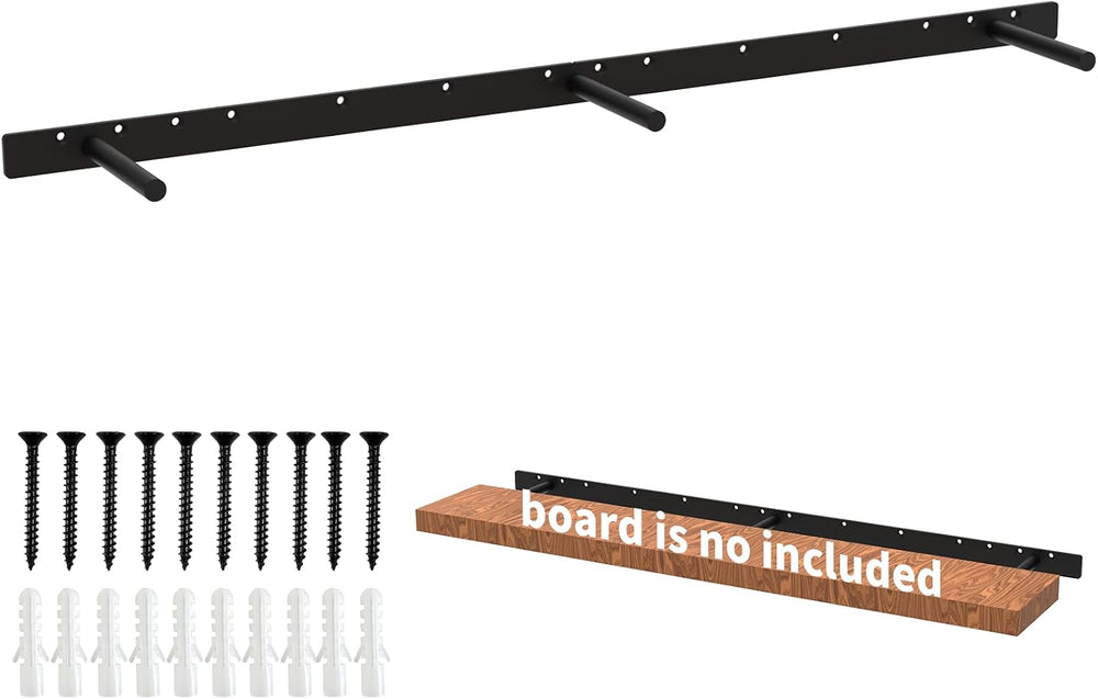 42 Inch Heavy Duty Blind Wall Mount Floating Shelf Bracket - Hidden Shelf Bra...