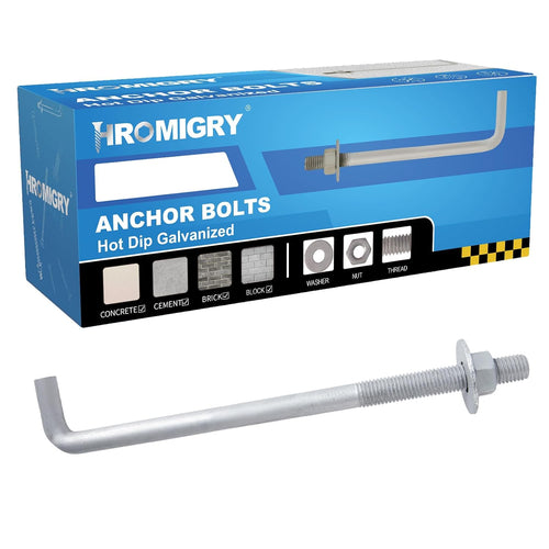 1/2" x 12" concrete anchor bolts (10 pack) shown in use