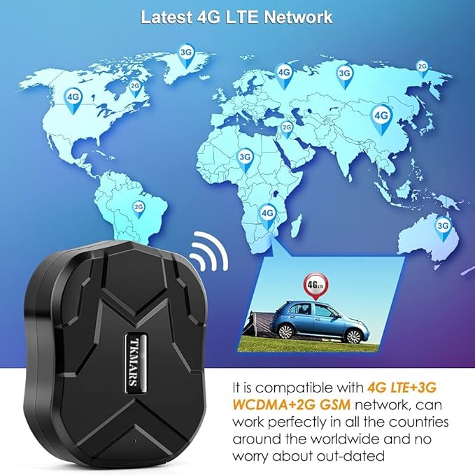 GPS Tracker for Vehicles 4G TK905B 10000mAh Long Battery Life, Car GPS Tracking