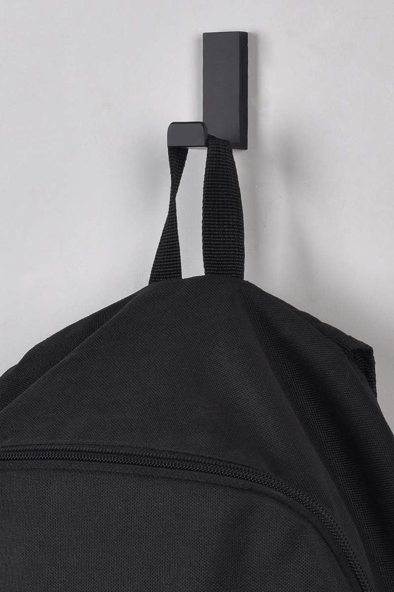 Coat Hooks Wall Mounted Towel Holder Robe Hanger 3 Pack Black
