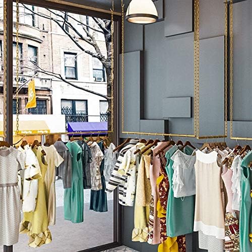 2 Pcs Creative Adjustable Height Clothing Storage Chain Garment Rack, Wedding...
