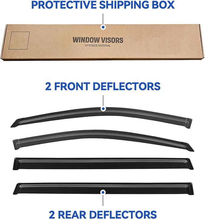 Window Visors Rain Guards Shield