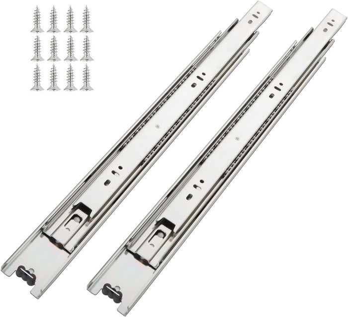 6 Pair of 20 Inch Hardware Full Extension Side Mount Ball Bearing Sliding Drawer Slides