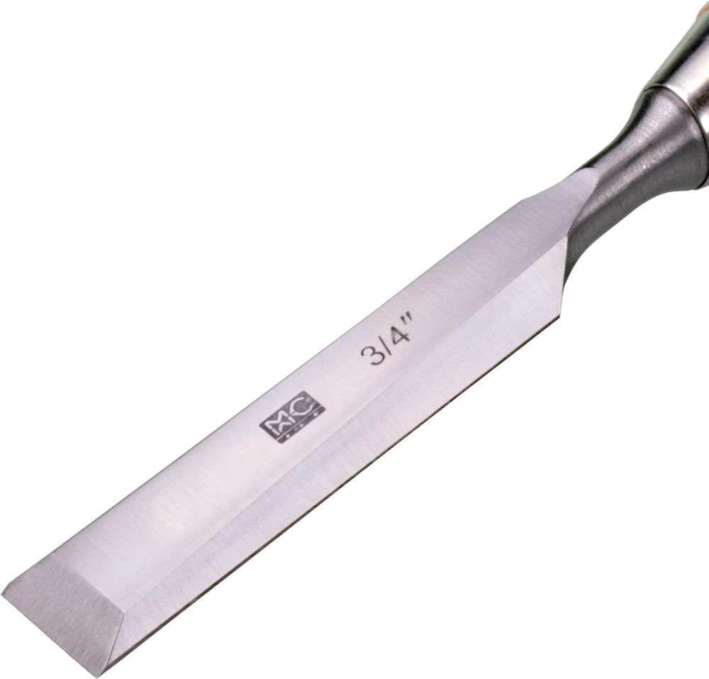 4 Piece Bevel Edge Butt Chisel Set 1/4 inch(6mm), 1/2 inch(12mm), 3/4 inch(20...