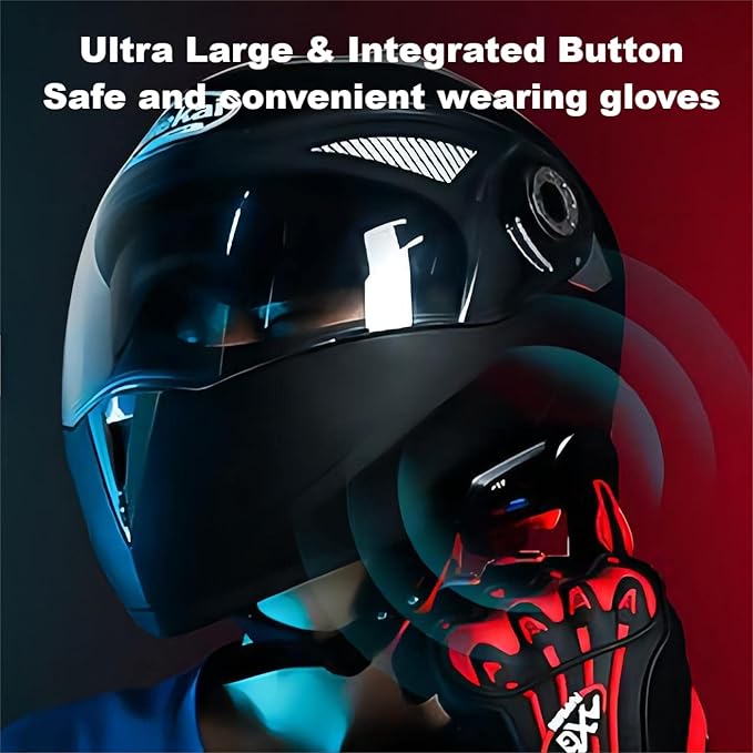 Fodsports FX6 Motorcycle Bluetooth Headset, 6 Riders Group Motorbike Bluetooth