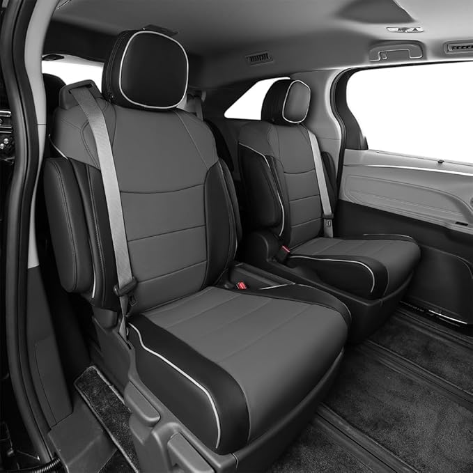 EKR Sienna Seat Covers for 2021-2025 Toyota Sienna XLE, 7 Seats, 2nd Row