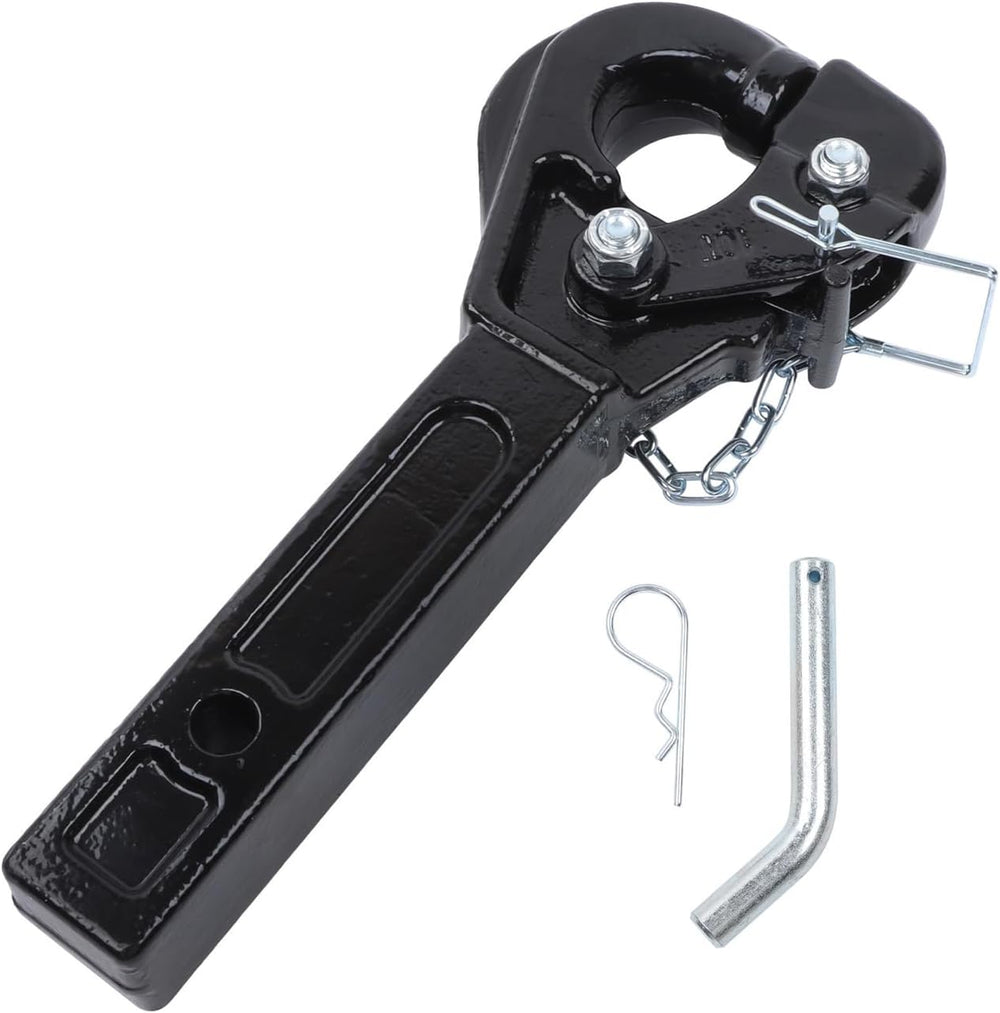 10-Ton Pintle Hitch for 2-Inch Receiver Hook Military Receiver 20000LBS Fits ...