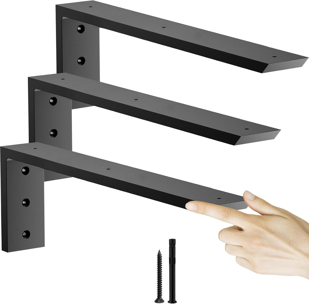 Countertop Support Bracket 16 inch 3 Pack (3/8" Thick),Premium Heavy Dut...
