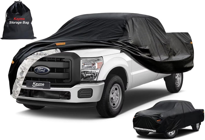 Kayme Truck Cover Custom Fit Ford F-250 Crew Cab Short Bed. Full Exterior Heavy