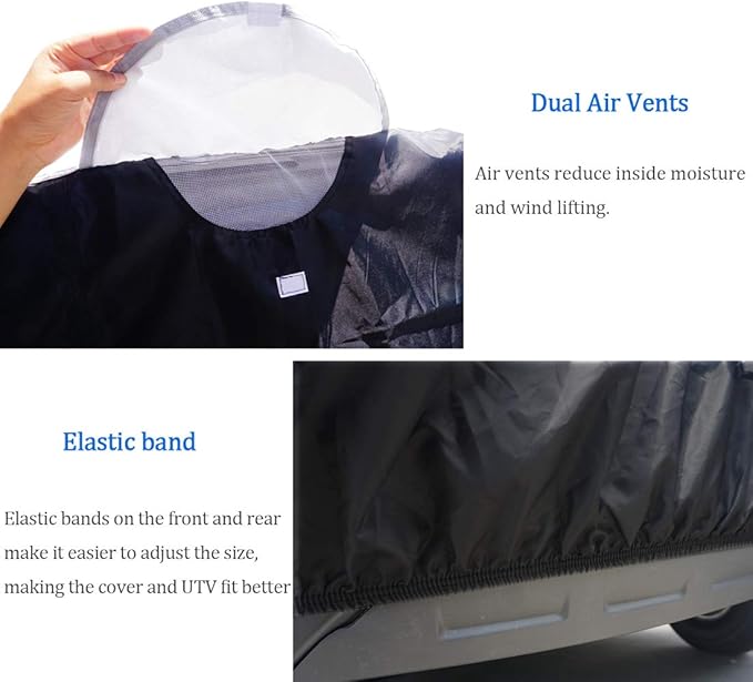 UTV Cover 420D Waterproof Oxford Fabric, Side by Side