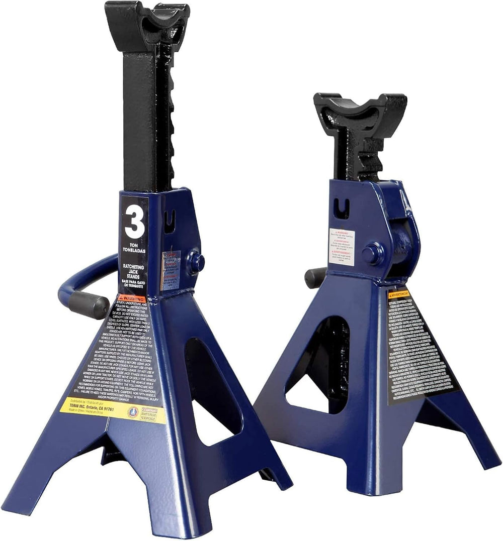 Big RED AT43202UR Torin Steel Heavy Duty Tall High-Lifting Jack Stands for Al...