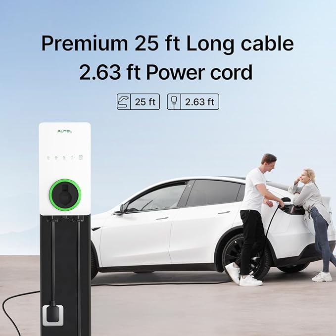 Autel MaxiCharger Level 2 EV Charger up to 40Amp, Indoor/Outdoor Fast Electric