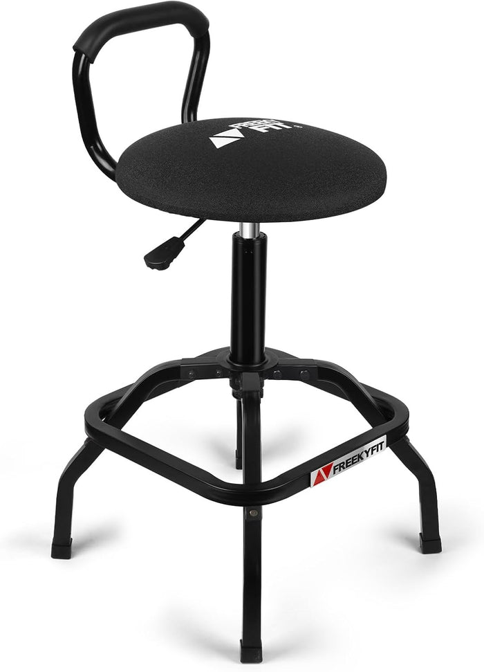 Garage Stool, Adjustable Height Swivel Work Mechanic Shop Stool