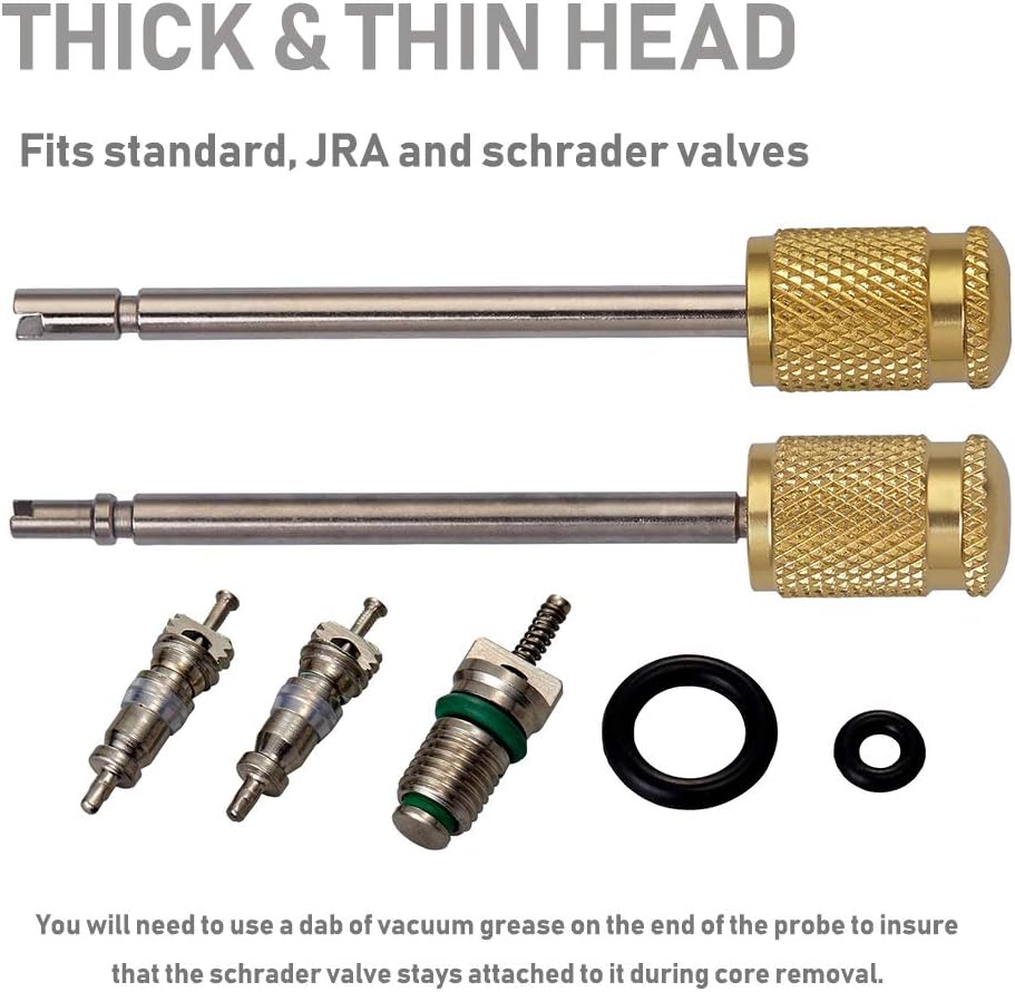 Lichamp Automotive AC R134A R1234YF Valve Core Remover and Installer Tool Set...