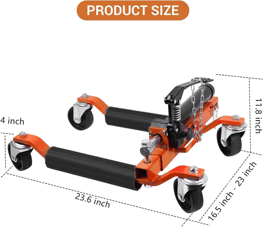 TrailBlaze Heavy Duty Hydraulic Car Wheel Dolly Set – 1500 lbs per Dolly, Veh...