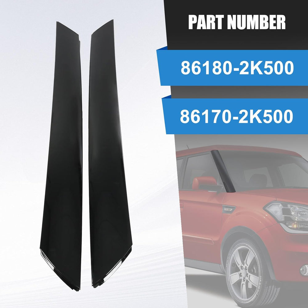 A-Pillar Windshield Molding Trim Kit Outer Trim Set Replacement for Kia Soul ...
