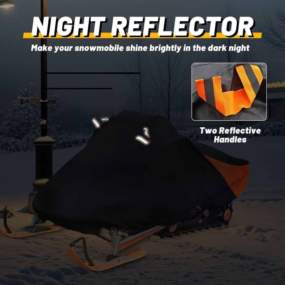 Trailerable Waterproof Snowmobile Cover, Compatible with Polaris Ski Doo Arct...