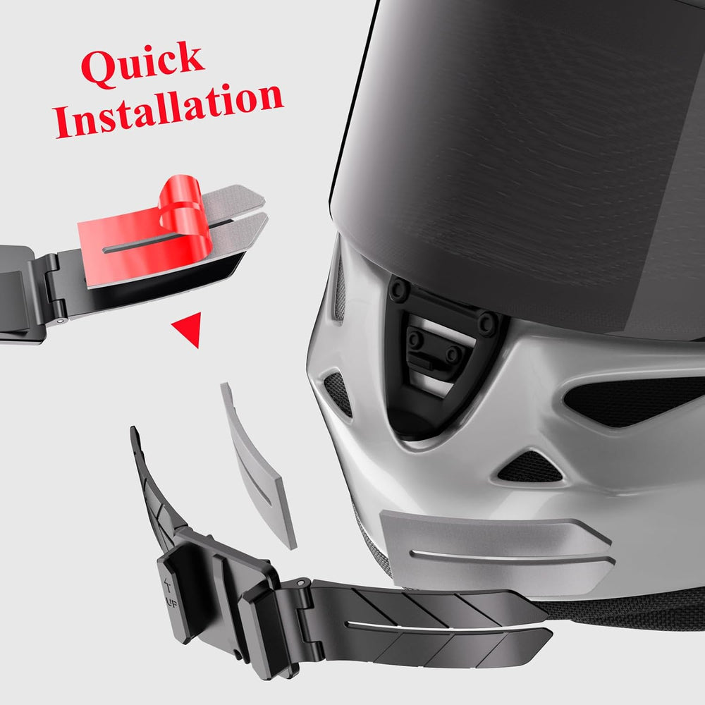 Kewig Universal Motorcycle Helmet Chin Camera Mount, Quick-Release Design