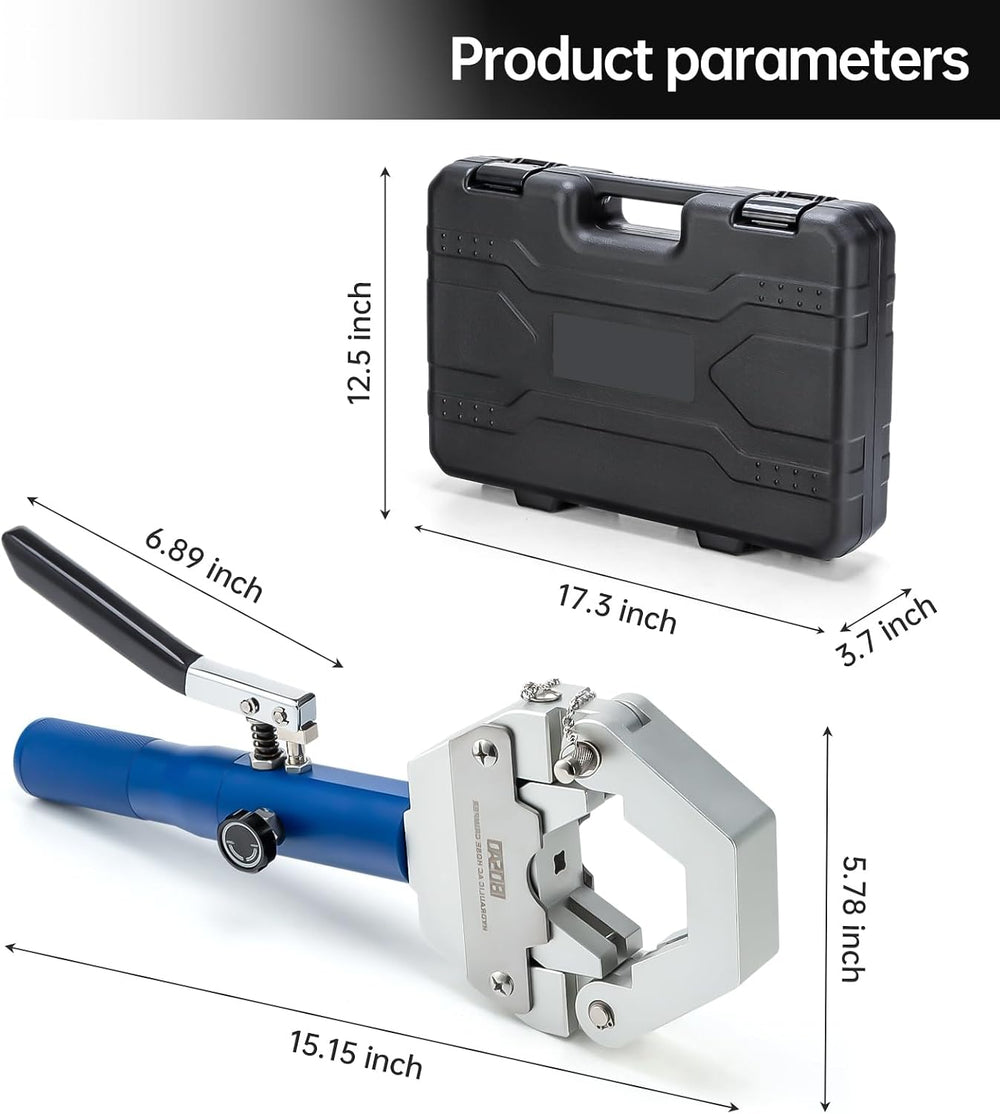 Hydraulic AC Hose Crimper Hydra-Krimp 71500 Manual A/C Hose Crimper Kit Air C...