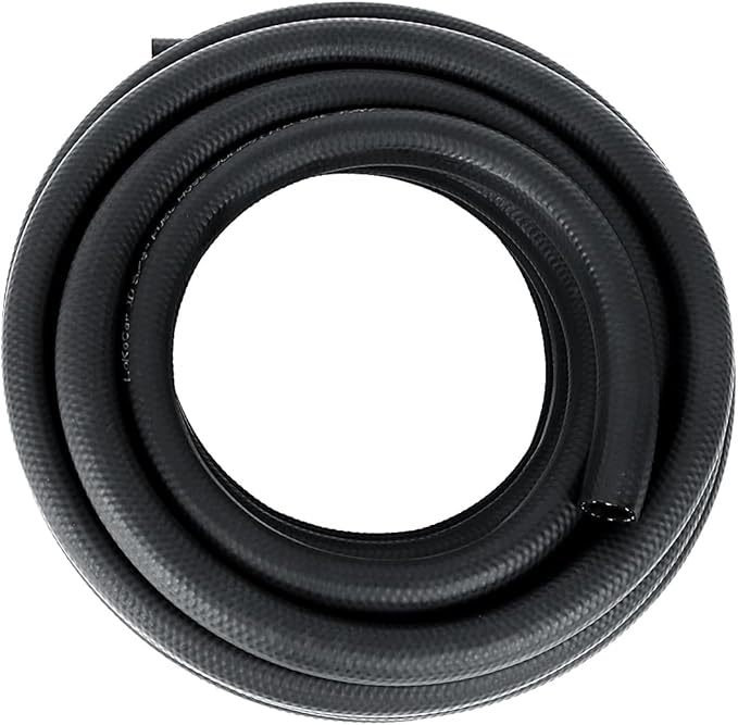 LokoCar Rubber Fuel Hose Line Push Lock 3/8" ID SAE 30R7 NBR 25ft 300PSI...