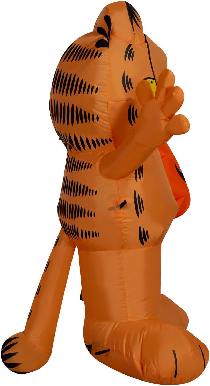 Gemmy Garfield Halloween Inflatable, 3.5 Ft Tall Lighted Yard Decoration with...