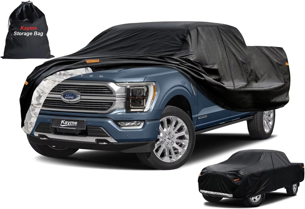 Kayme Truck Cover Custom Fit Ford F-150 Super Cab Short Bed. Full Exterior
