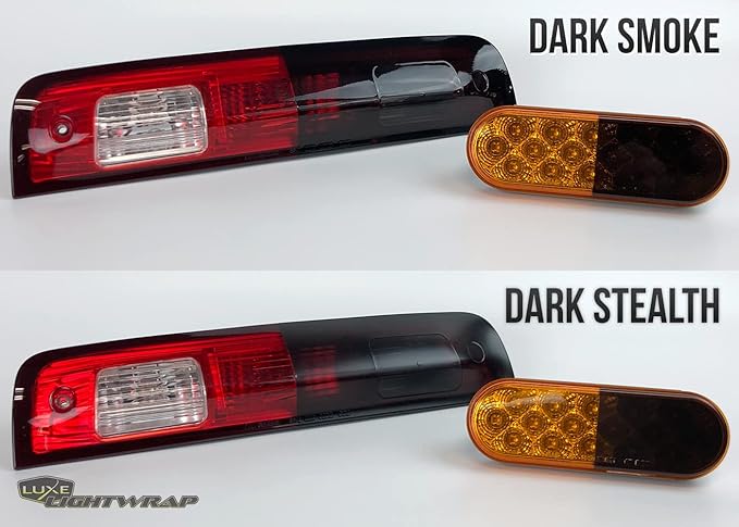 Luxe LightWrap Dark Smoke Universal Headlight Tint Light Tail Kit
