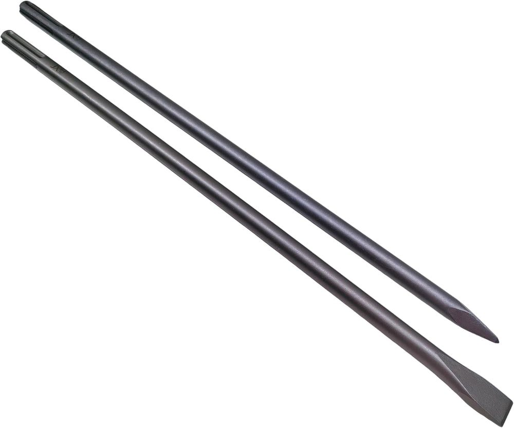 24" SDS Max Chisel Set, 1" Flat & Point Chisel
