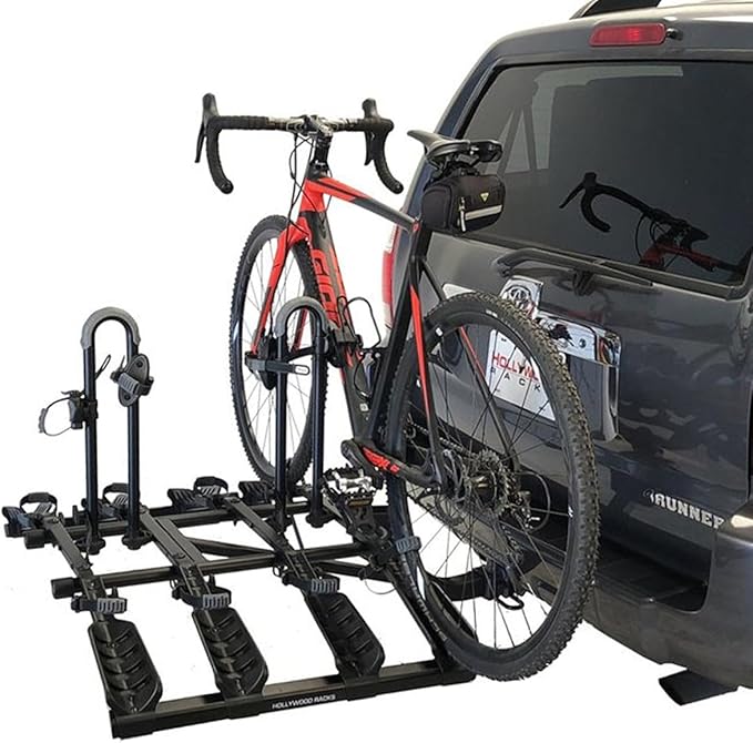 Hollywood Racks Destination 4 Hitch Bike Rack, Lightweight, Secure Transport