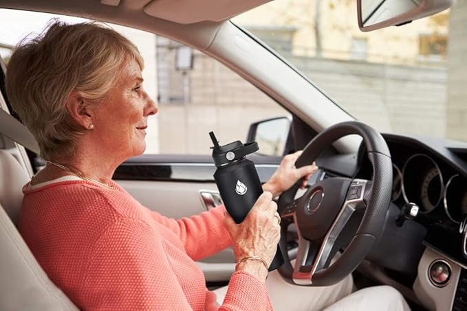 SENDESTAR 40oz Water Bottle Wide Mouth Stainless Steel Vacuum Insulated Double