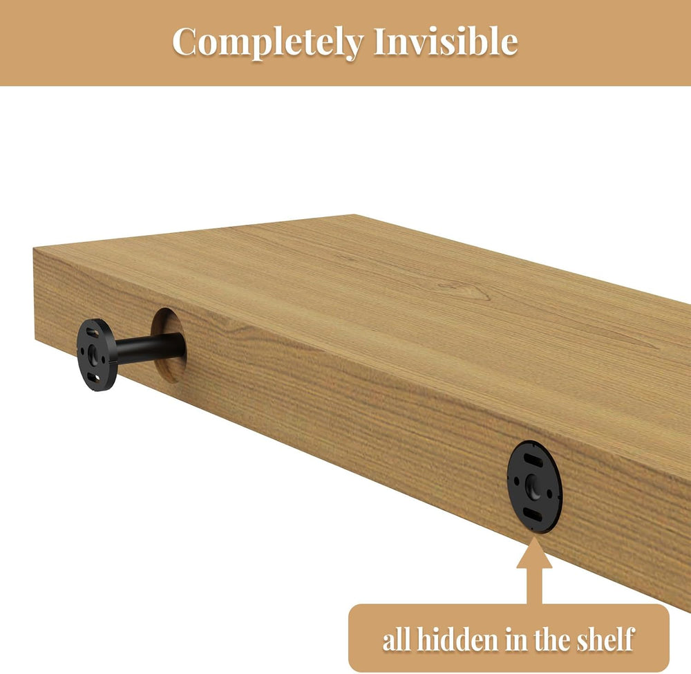8pcs Wall Shelf Brackets Heavy Duty Floating Shelf Bracket Hidden,Invisible B...