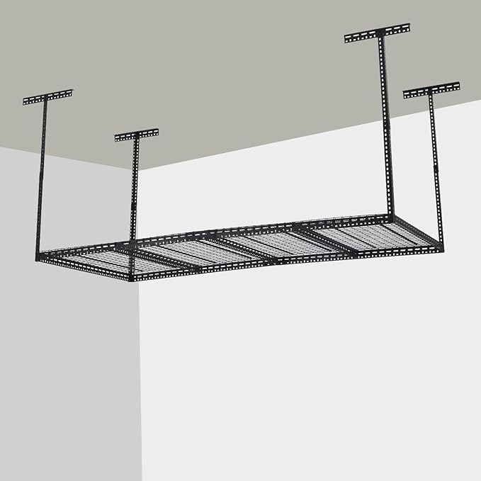 Overhead Garage Storage Rack, Heavy Duty Ceiling Storage Racks