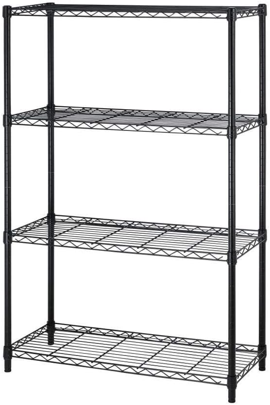 4 Tier Shelving Unit NSF Wire Shelf Metal Large Storage Shelves Heavy Duty