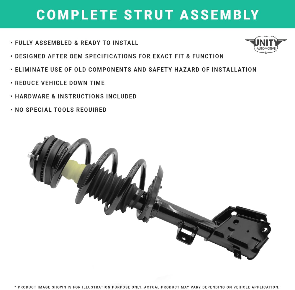 UNITY AUTOMOTIVE 11287 Front Left Complete Strut Assembly 2010-2012 Santa Fe