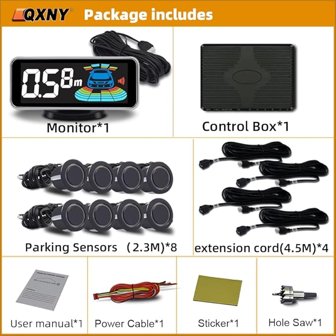 Car Parking Sensors Kit Reverse Radar parktronic System Auto Electronics