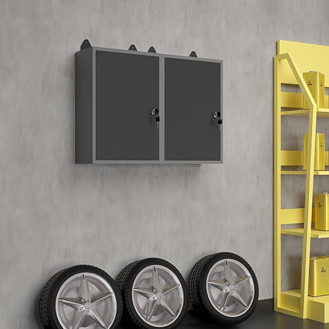 JZD Steel Wall Mount Storage Garage Cabinet, Metal Hanging Tool Cabinets